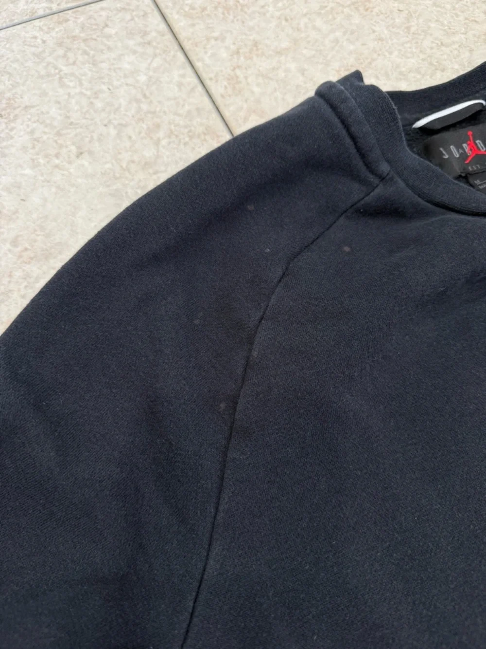 Jordan black crewneck